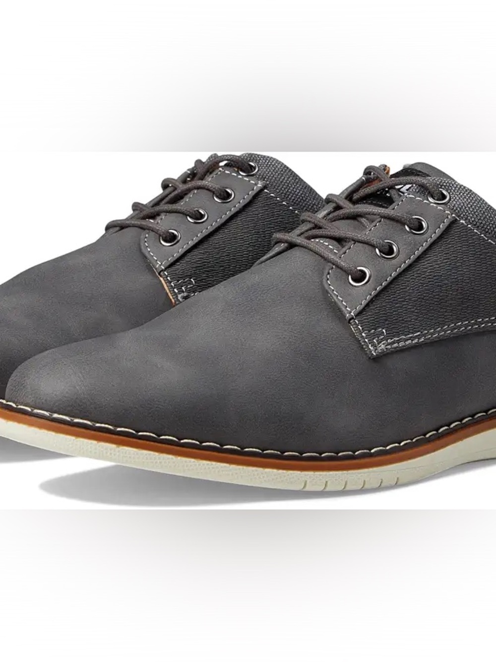 Madden Men’s Grey Nubuck leather Landen 9 stylish casual dress Oxford